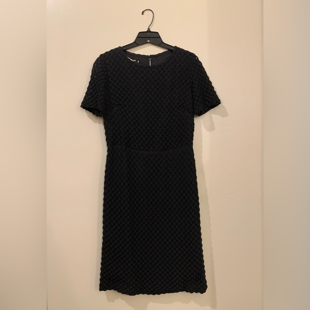Vintage knit black dress